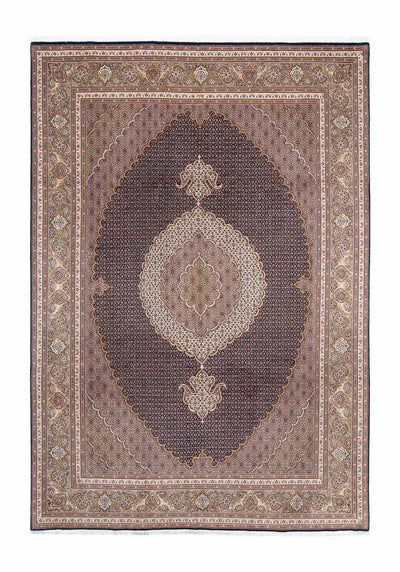 Täbriz Teppich 203x295cm - Perserteppich - dunkelblau