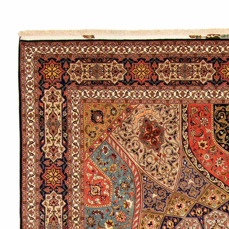 Täbriz - 50 Raj Teppich 304x410cm - Perserteppich - mehrfarbig