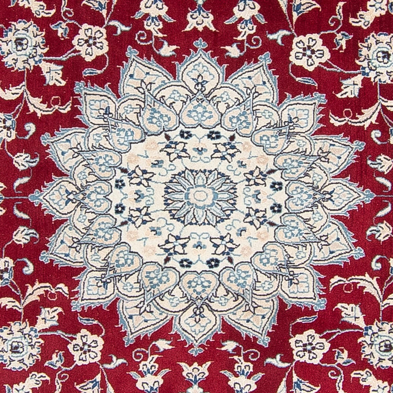 Nain Teppich 248x248cm - Perserteppich - dunkelrot