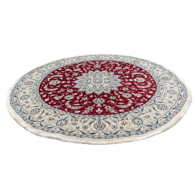 Nain Teppich 248x248cm - Perserteppich - dunkelrot