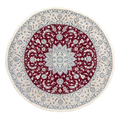 Nain Teppich 250x250cm - Perserteppich - dunkelrot