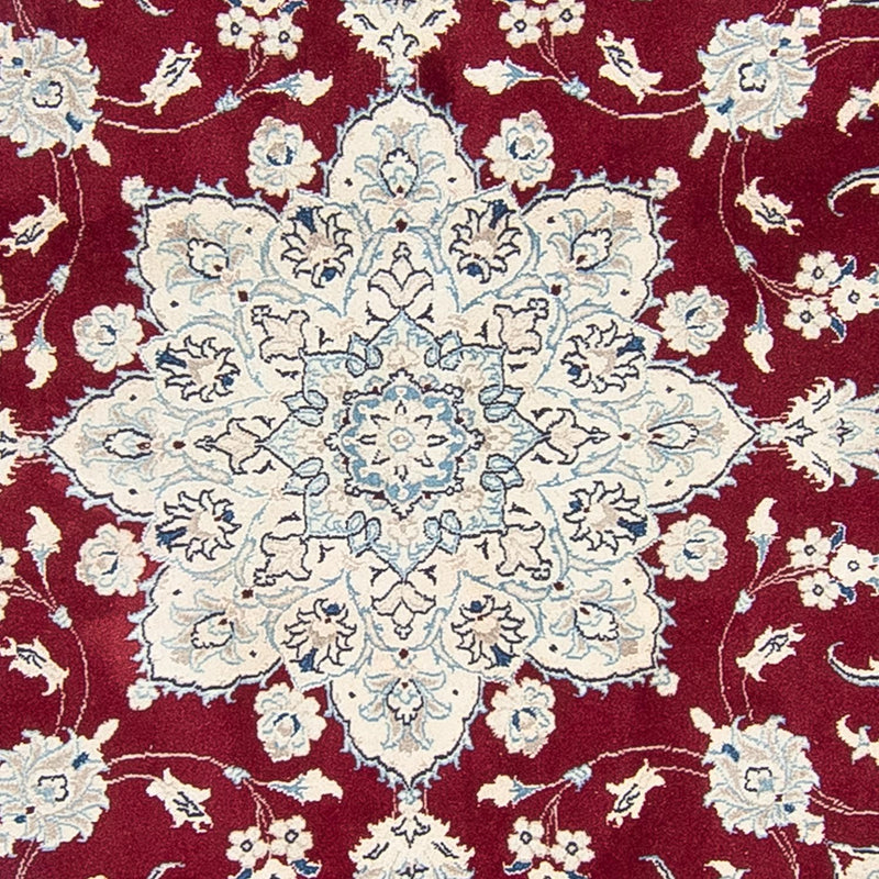 Nain Teppich 250x250cm - Perserteppich - dunkelrot