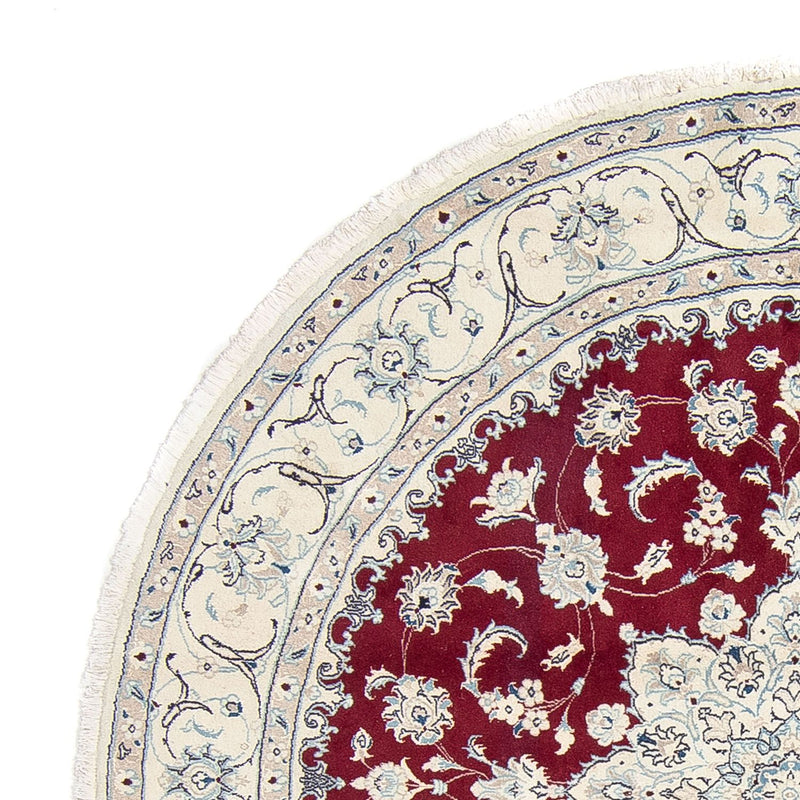 Nain Teppich 250x250cm - Perserteppich - dunkelrot