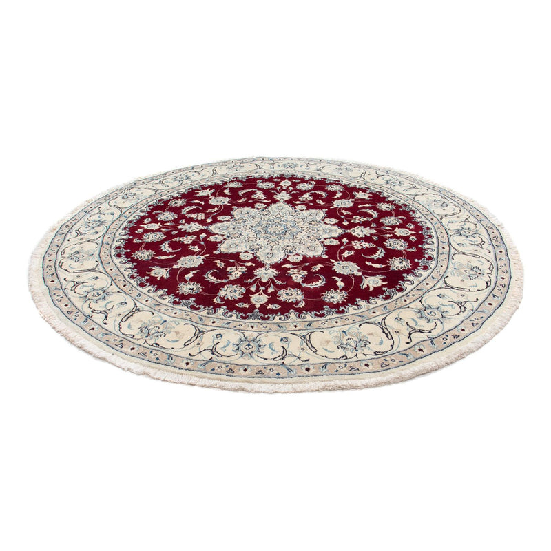 Nain Teppich 250x250cm - Perserteppich - dunkelrot