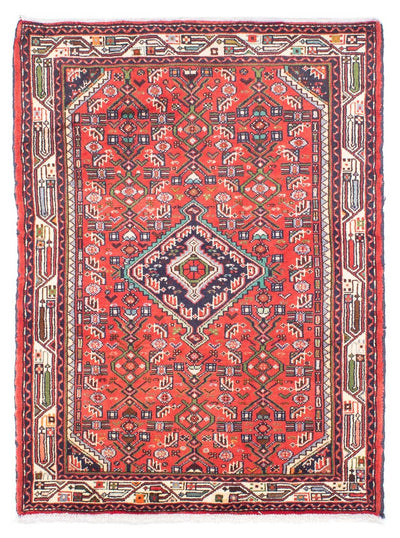 Hosseinabad Teppich 104x143cm - Perserteppich - rot