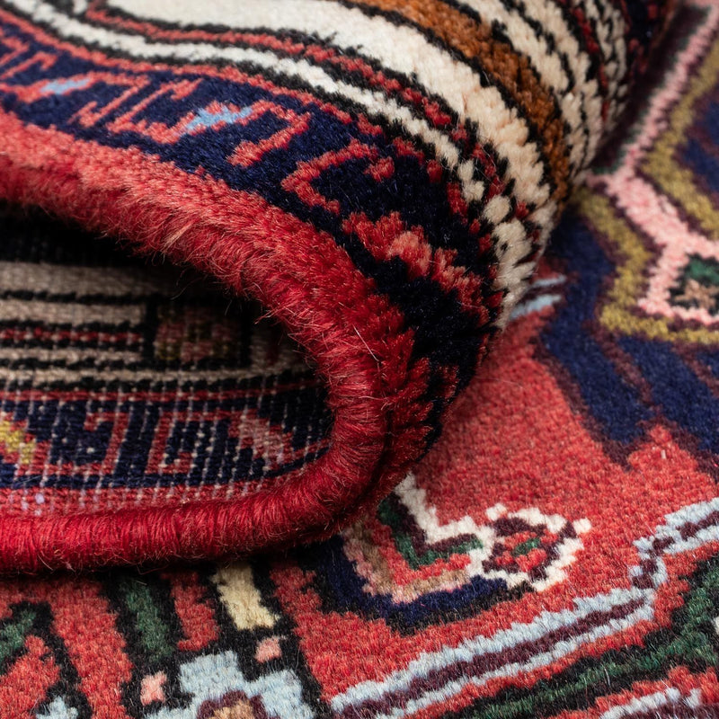 Hosseinabad Teppich 80x125cm - Perserteppich - dunkelrot