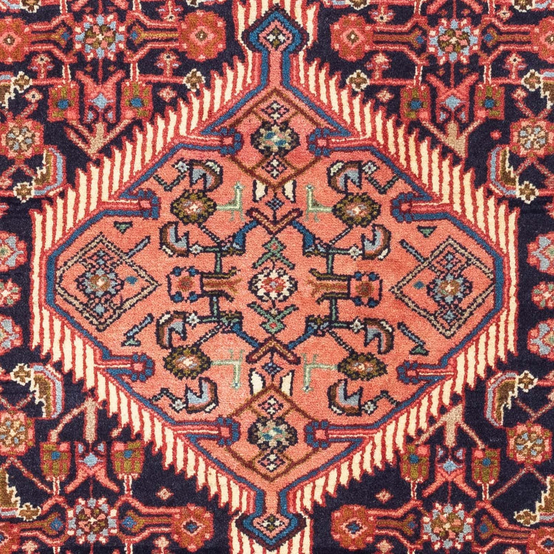 Hosseinabad Teppich 80x125cm - Perserteppich - dunkelblau