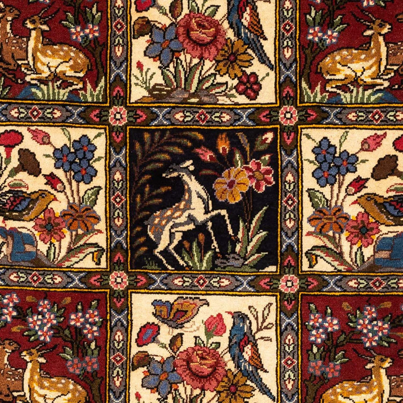 Bachtiar Teppich 107x162cm - Perserteppich - dunkelrot