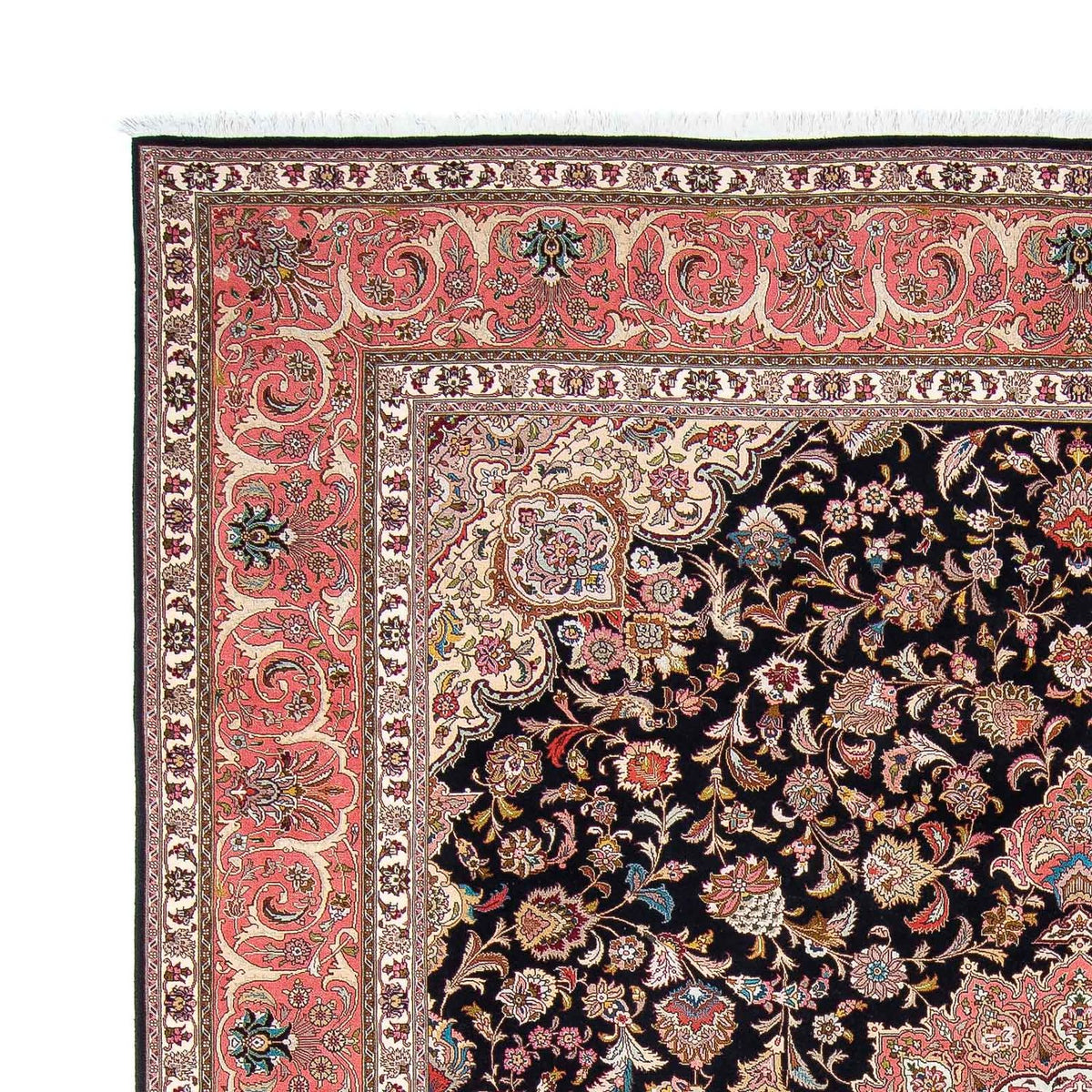 Täbriz - 50 Raj Teppich 255x300cm - Perserteppich - dunkelblau