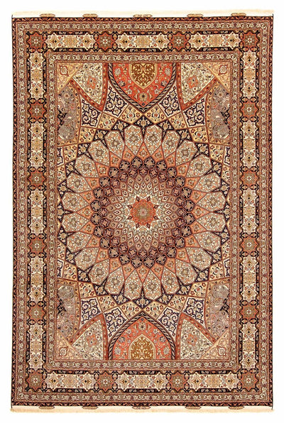 Täbriz - 50 Raj Teppich 247x352cm - Perserteppich - mehrfarbig