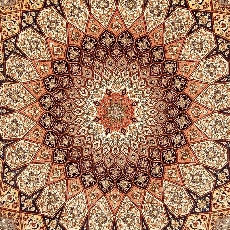 Täbriz - 50 Raj Teppich 247x352cm - Perserteppich - mehrfarbig