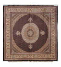 Täbriz Teppich 302x310cm - Perserteppich - dunkelbraun – product image