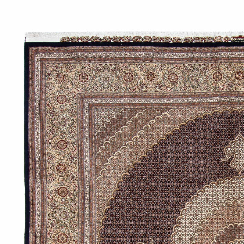 Täbriz Teppich 302x310cm - Perserteppich - dunkelbraun