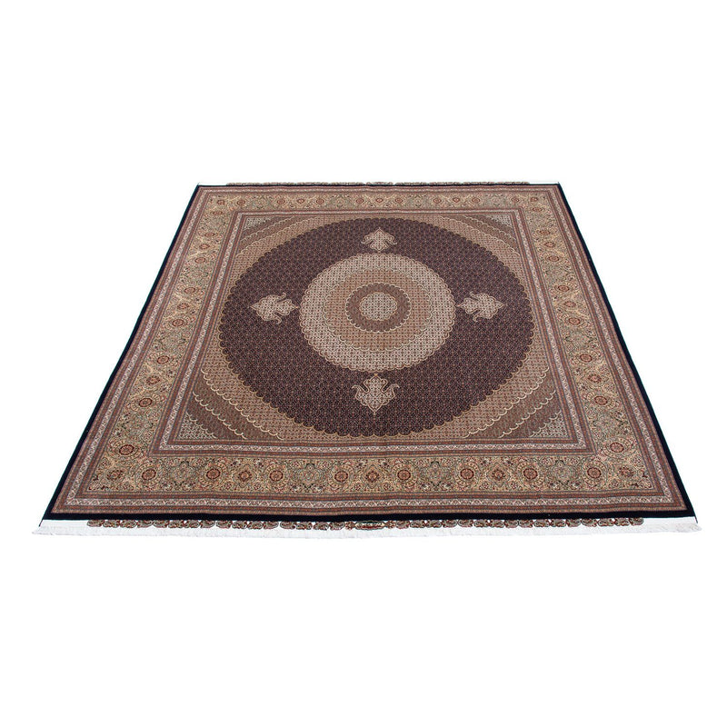 Täbriz Teppich 302x310cm - Perserteppich - dunkelbraun