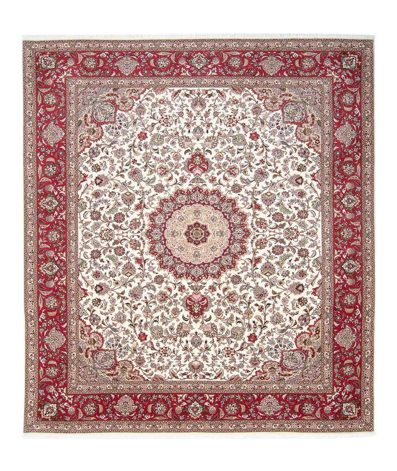 Täbriz - 50 Raj Teppich 251x299cm - Perserteppich - beige