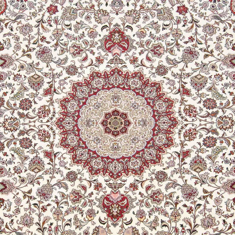 Täbriz - 50 Raj Teppich 251x299cm - Perserteppich - beige