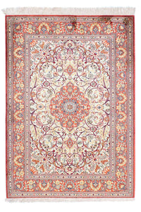 Ghom Teppich 105x152cm - Perserteppich - hellrot – product image