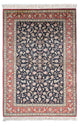 Ghom Teppich 98x148cm - Perserteppich - dunkelblau