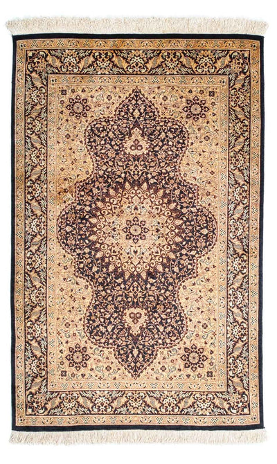 Ghom Teppich 76x120cm - Perserteppich - hellbraun