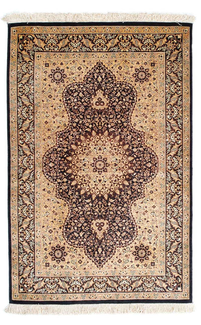 Ghom Teppich 78x118cm - Perserteppich - hellbraun