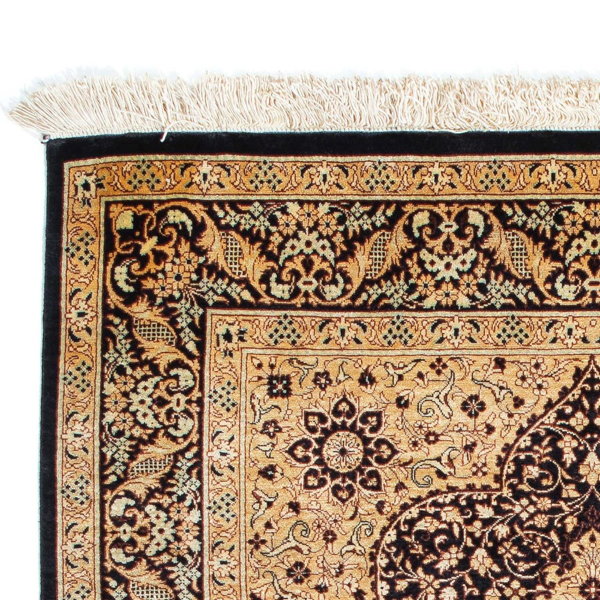 Ghom Teppich 78x118cm - Perserteppich - hellbraun