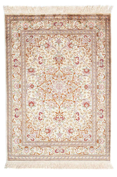 Ghom Teppich 81x117cm - Perserteppich - beige