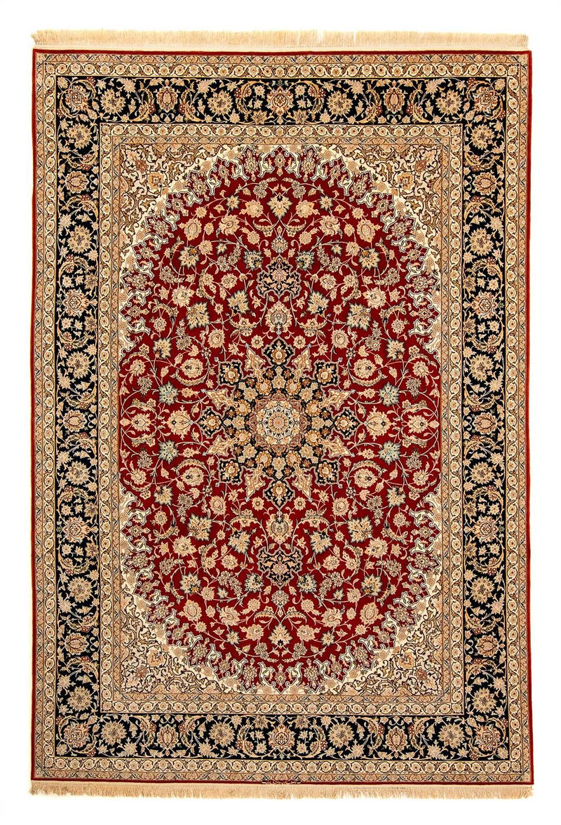 Isfahan Teppich 249x357cm - Perserteppich - dunkelrot