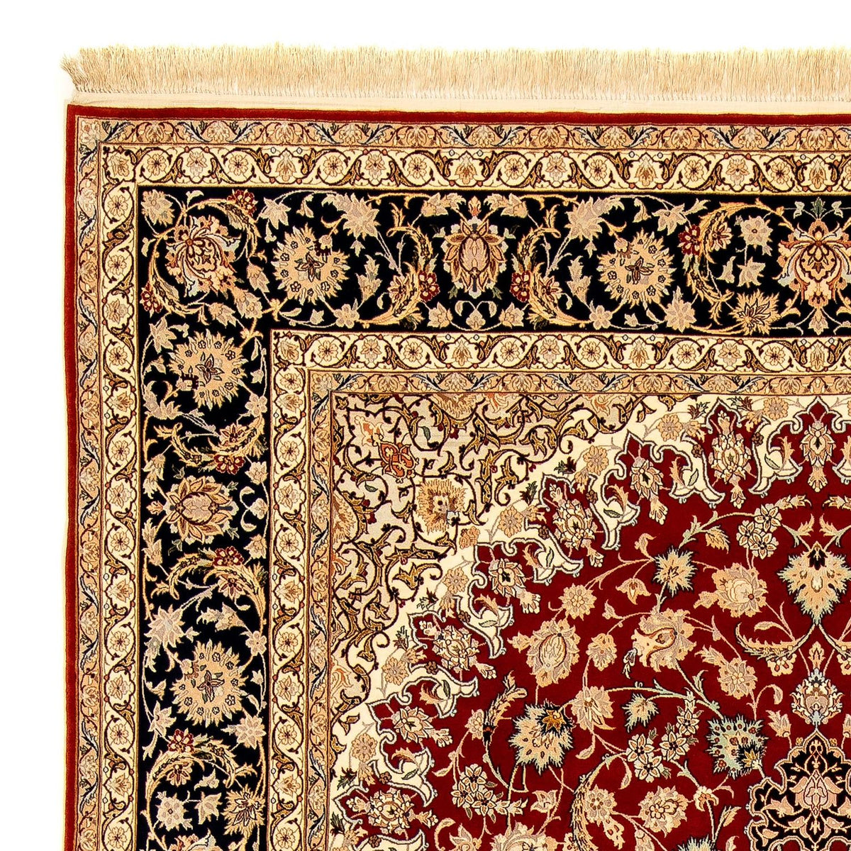 Isfahan Teppich 249x357cm - Perserteppich - dunkelrot