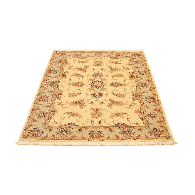 Täbriz - 50 Raj Teppich 101x150cm - Perserteppich - beige