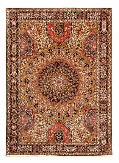 Täbriz - 50 Raj Teppich 255x352cm - Perserteppich - mehrfarbig