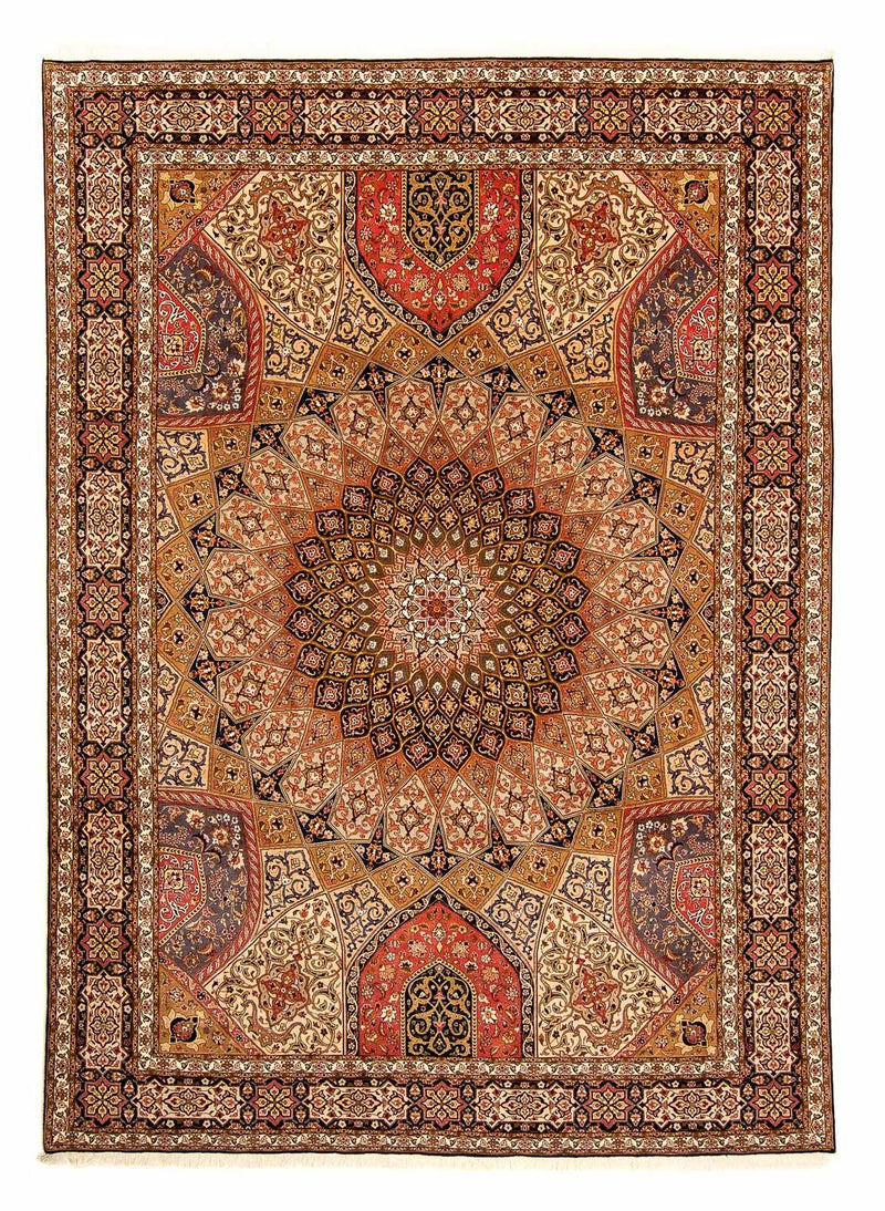 Täbriz - 50 Raj Teppich 255x352cm - Perserteppich - mehrfarbig