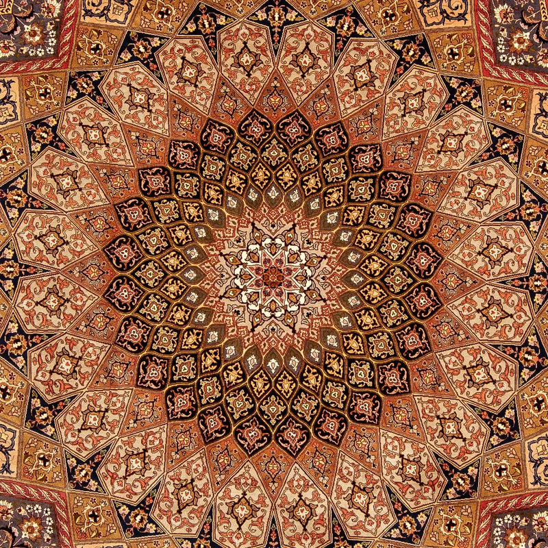 Täbriz - 50 Raj Teppich 255x352cm - Perserteppich - mehrfarbig