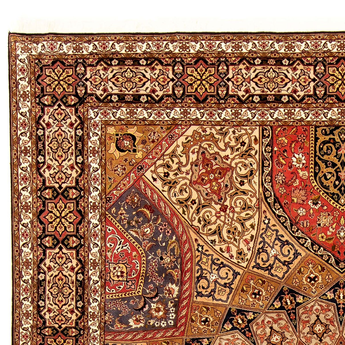 Täbriz - 50 Raj Teppich 255x352cm - Perserteppich - mehrfarbig