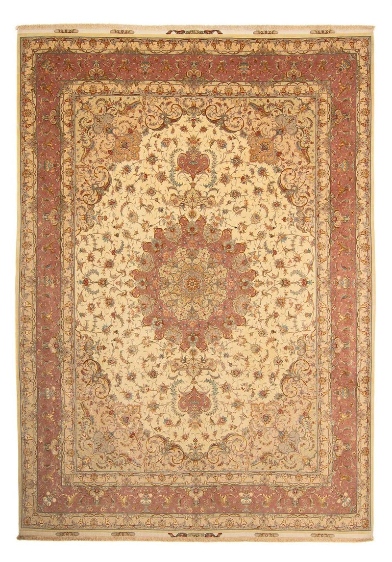 Täbriz - 50 Raj Teppich 300x404cm - Perserteppich - braun