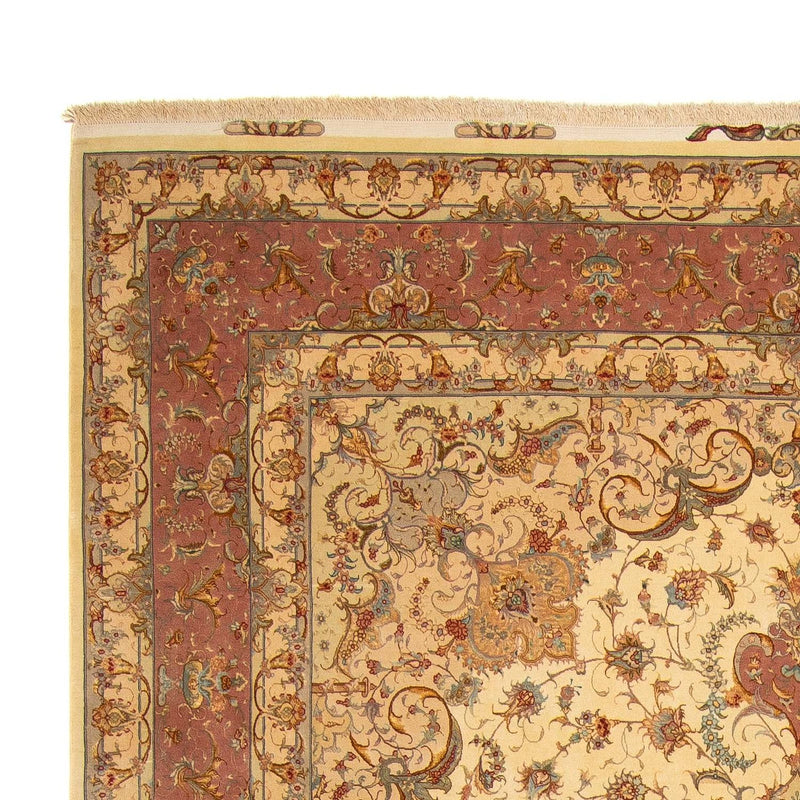 Täbriz - 50 Raj Teppich 300x404cm - Perserteppich - braun