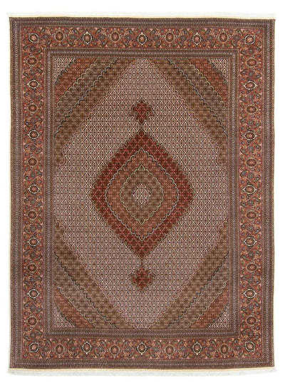 Täbriz - 50 Raj Teppich 250x349cm - Perserteppich - braun
