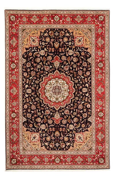 Täbriz - 50 Raj Teppich 203x302cm - Perserteppich - rot