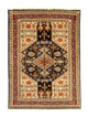 Ghashghai Teppich 102x138cm - Perserteppich - schwarz