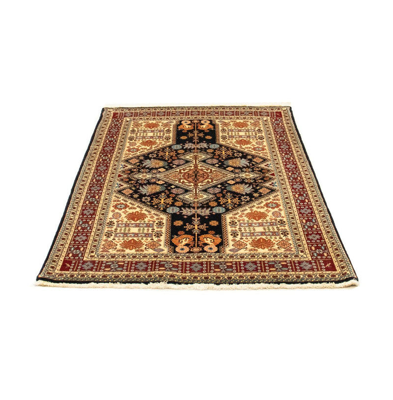 Ghashghai Teppich 102x138cm - Perserteppich - schwarz