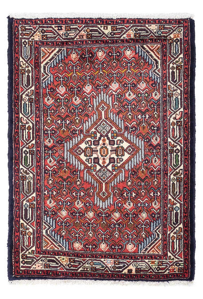 Hosseinabad Teppich 81x122cm - Perserteppich - hellrot