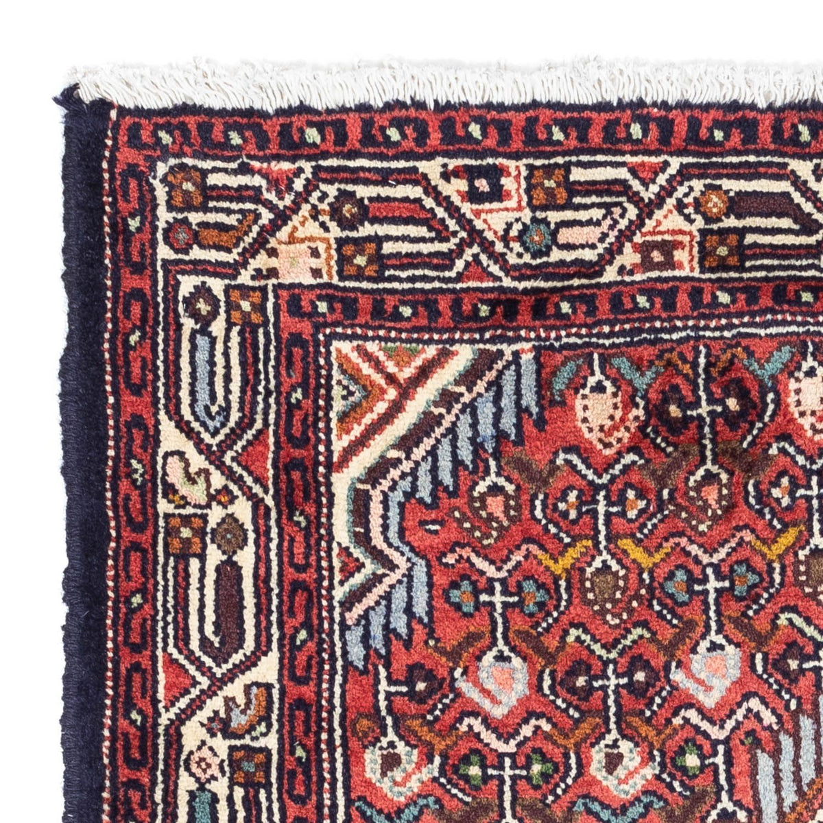 Hosseinabad Teppich 81x122cm - Perserteppich - hellrot