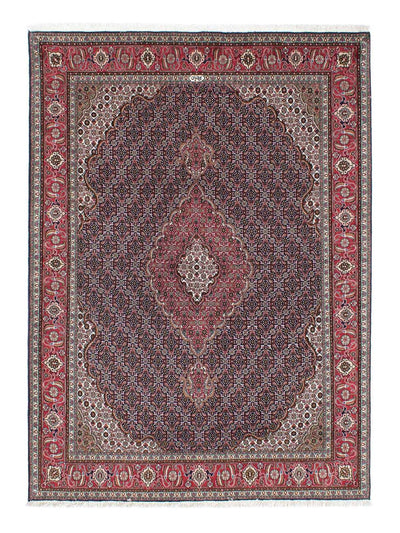 Täbriz Teppich 146x208cm - Perserteppich - dunkelblau