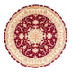 Täbriz - 50 Raj Teppich 150x150cm - Perserteppich - dunkelrot