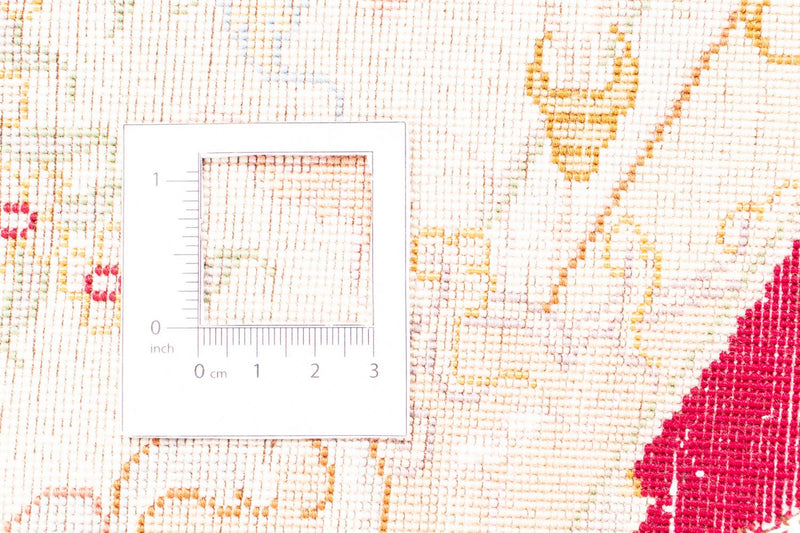 Täbriz - 50 Raj Teppich 150x150cm - Perserteppich - dunkelrot
