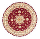 Täbriz - 50 Raj Teppich 150x150cm - Perserteppich - dunkelrot