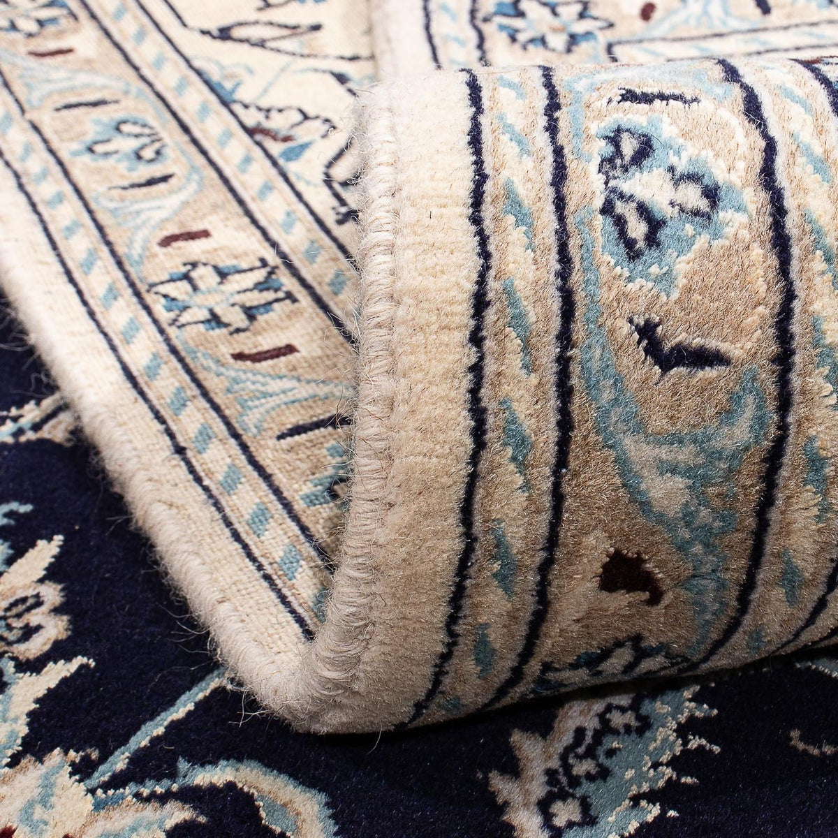 Nain Teppich 196x269cm - Perserteppich - dunkelblau