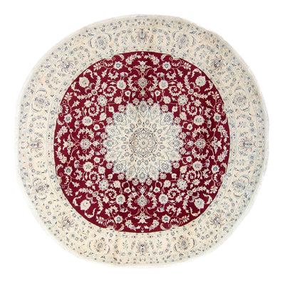 Nain Teppich 302x302cm - Perserteppich - dunkelrot