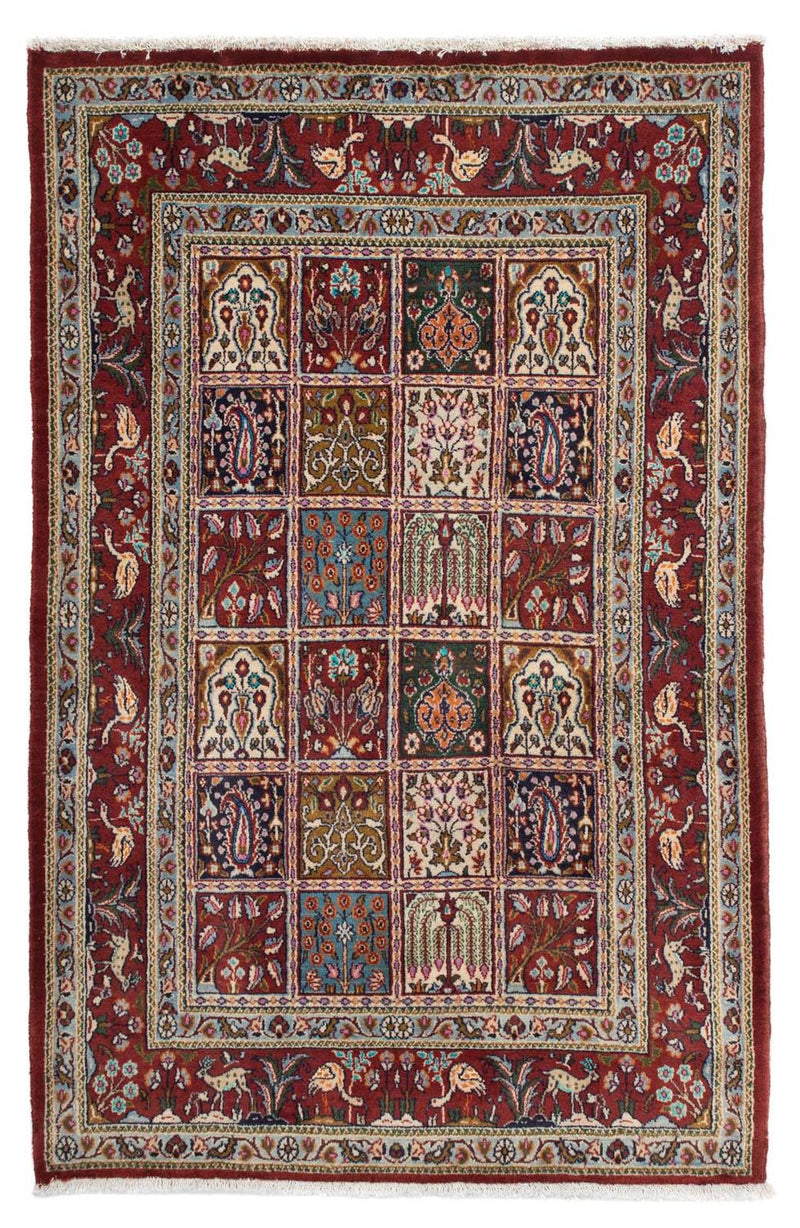 Moud Teppich 98x148cm - Perserteppich - dunkelrot
