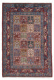 Moud Teppich 100x144cm - Perserteppich - dunkelrot