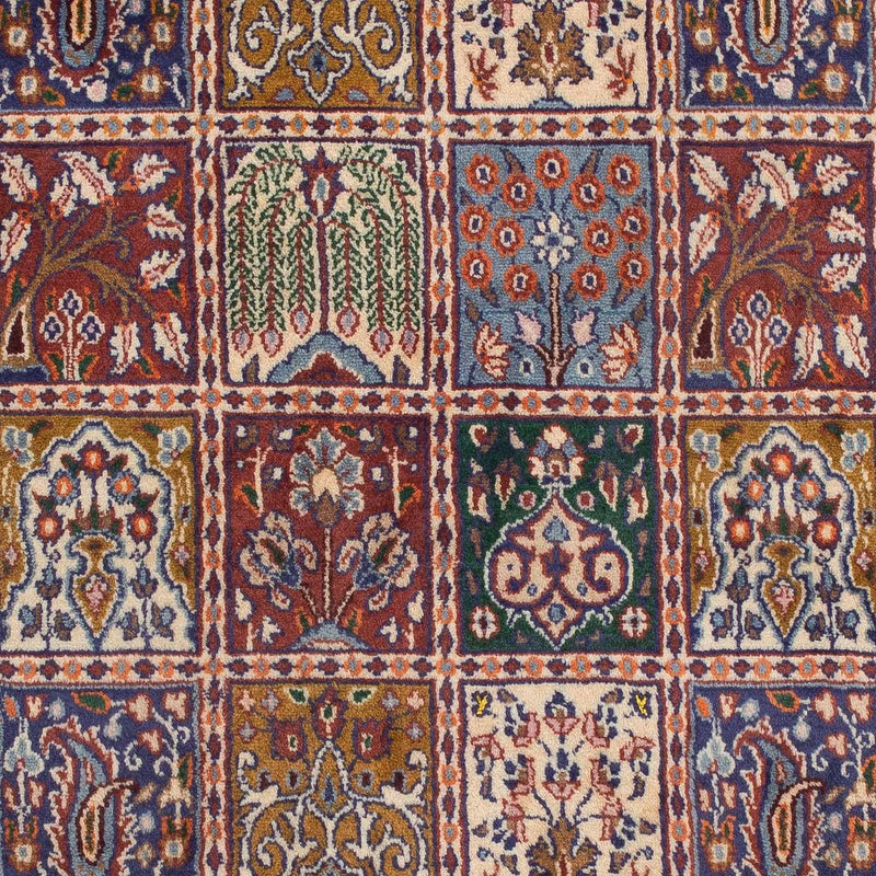 Moud Teppich 100x144cm - Perserteppich - dunkelrot